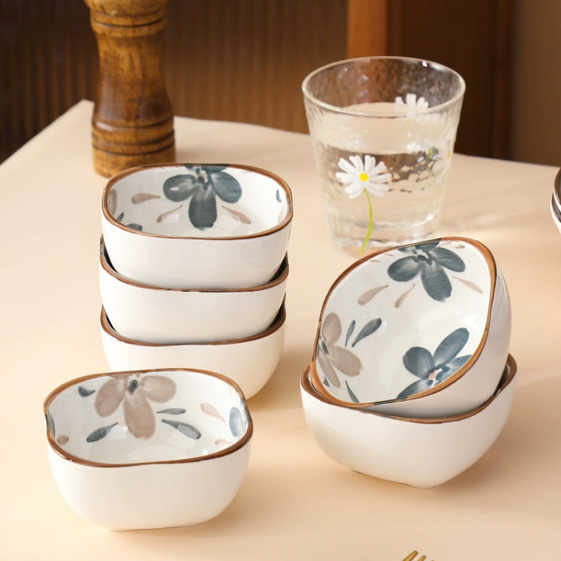 Керамическая маленькая тарелка для соуса, креативная домашняя посуда, тарелка для соуса, тарелка для закусок, маленькая миска, тарелка.