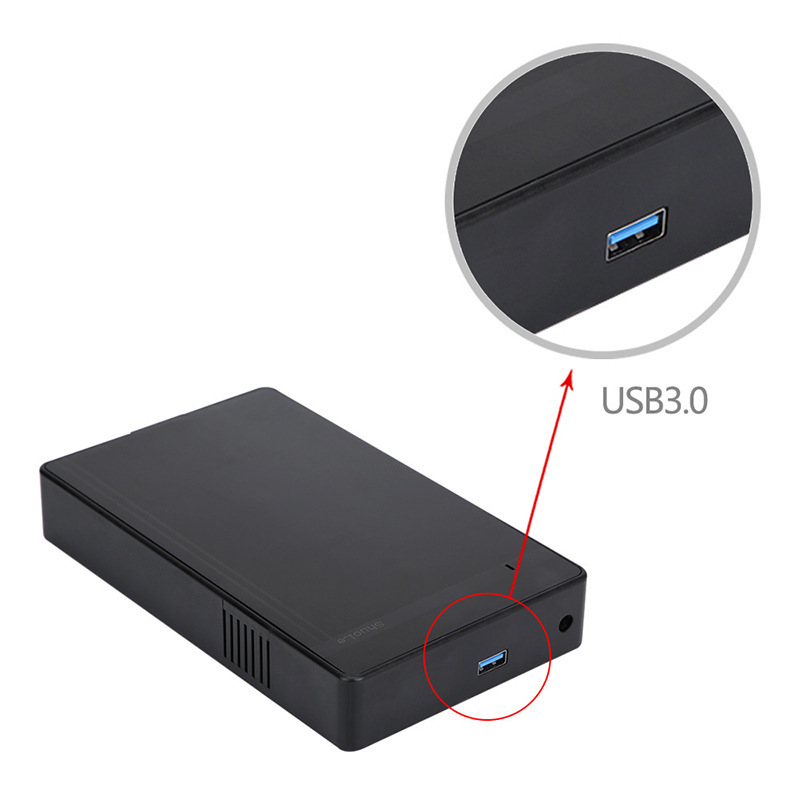Wholesale 3.5-inch Hard Drive Enclosure Desktop Laptop Mechanical Solid State Drive External USB 3.0 Portable Hard Drive Enclosure