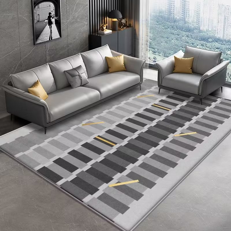 Italiano minimalista cristal terciopelo ins estilo sala de estar alfombra absorbente dormitorio cama manta sala de estar baño piso mat