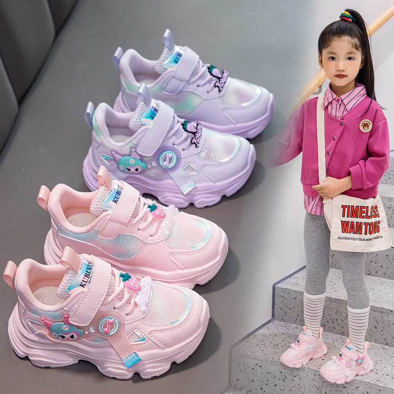 2025 子供靴春女の子スポーツシューズ子供のお父さん靴韓国スタイルアウトドアカジュアルシューズ学生旅行靴|undefined