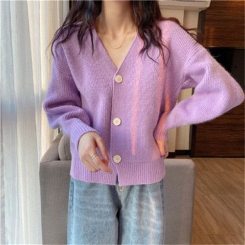 The laid-back style loose, casual and versatile sweater jacket is a new fashion hooded knitted cardigan for women in the autumn and winter of 2022 pic 6