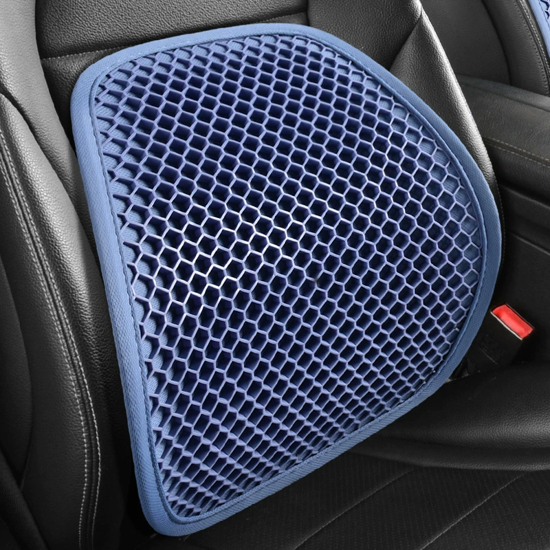 Прямые поставки с фабрики: новая летняя дышащая гелевая подушка для автомобиля с сотовой структурой, большая подушка для поясницы для грузовиков и офиса.
