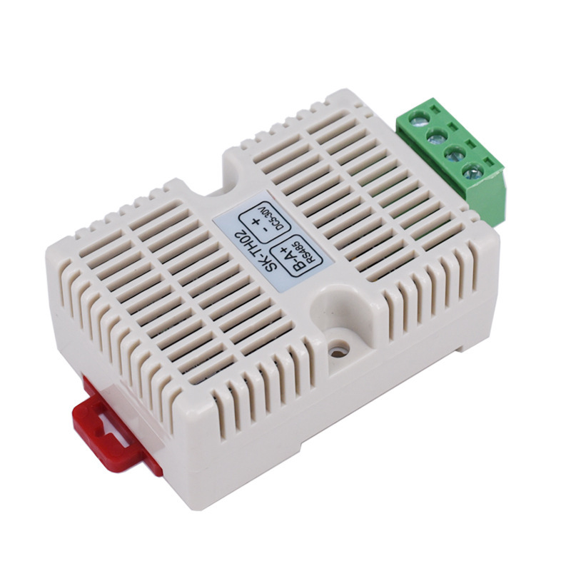 温湿度传感器采集变送器耐高温工业带rs-485通讯信号输出卡轨探头