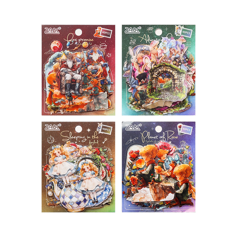 Fantasy Journey Series Little Prince Theme Pet Paquete de pegatinas de cuenta manual de bricolaje Pegatinas de material de decoración de cuenta manual