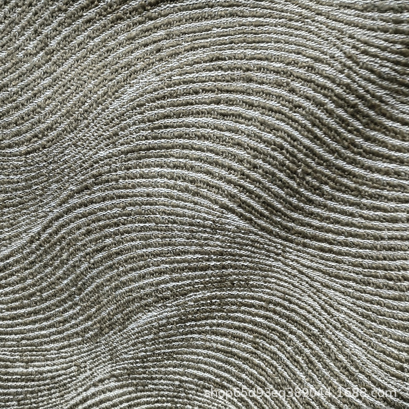 厂家直销沙发抱枕套波纹粗麻面料批发