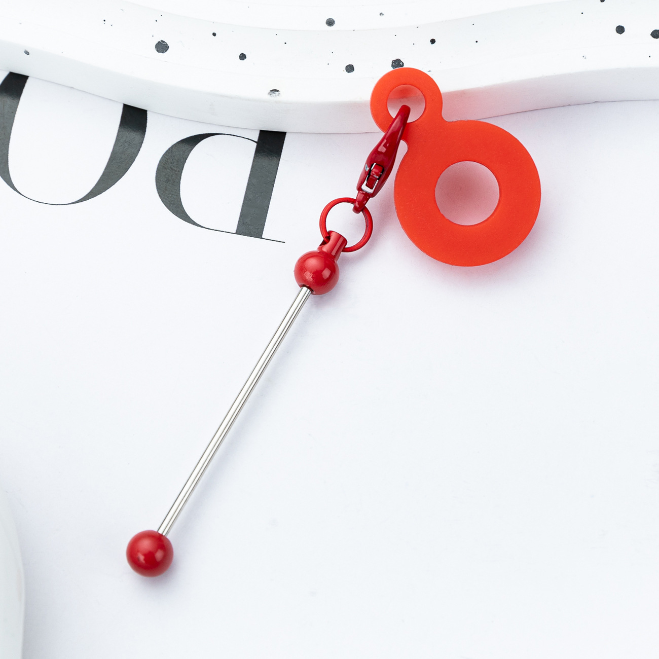 DIY cuentas de paja de silicona colgante para 8mm - 10mm taza de agua paja de silicona decoración fábrica al por mayor