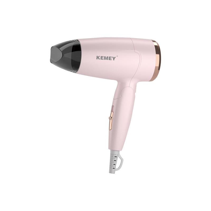 Secador de pelo Kemei portátil plegable de baja potencia para uso doméstico con iones negativos. image 7