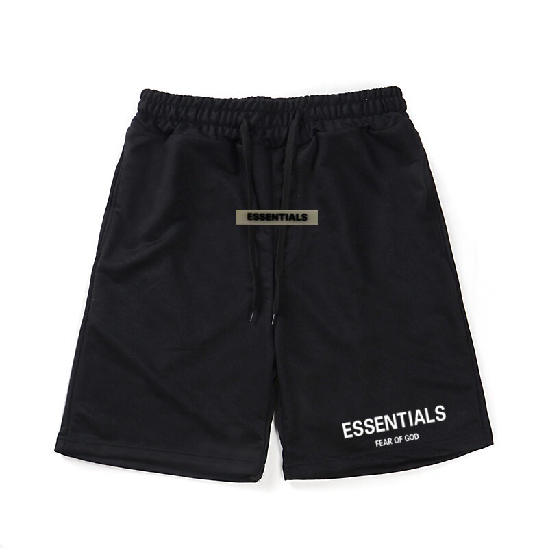 Men's Casual Shorts Fear of God Multi-Thread Essentials Letter Print New Trendy Brand Shorts Batch F