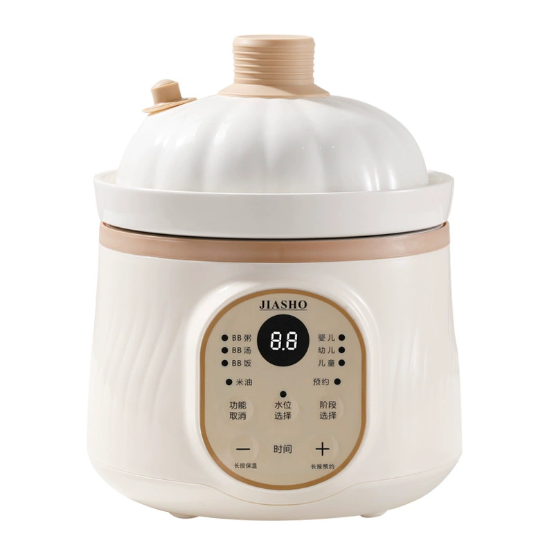 Многофункциональный микропрессованный рисовый масляной добавочный пищевой горшок детский варочный кашу тушеное суп разделенный по возрасту электрический тушеный горшок керамический добавочный пищевой горшок BB кашу
