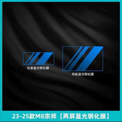Car interior film – Gac Trumpchi M8 Master Legend - 23-25-m8-grandmaster-two-screen-blue-light-tempered-film