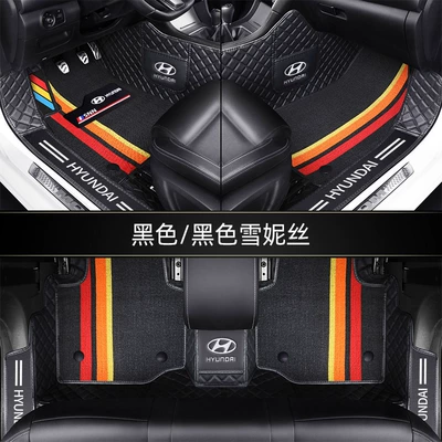 Ayaqaltılar (Kovriklər) | x25 New Tucson Special - standard-double-layer-threshold-diamond-pattern-black-black-snow-ness