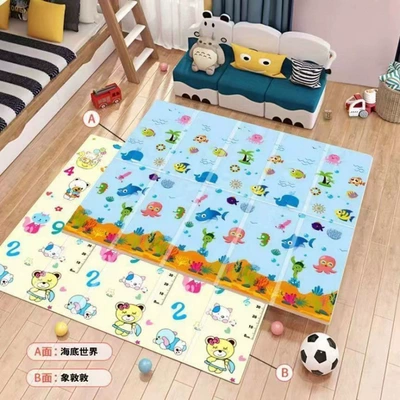 Crawling Mat Thickened Baby Living Avtomobil döşəmə paspasları - model-d-underwater-world-digital-elephant-upgraded-model-20m-x-18m-1cm