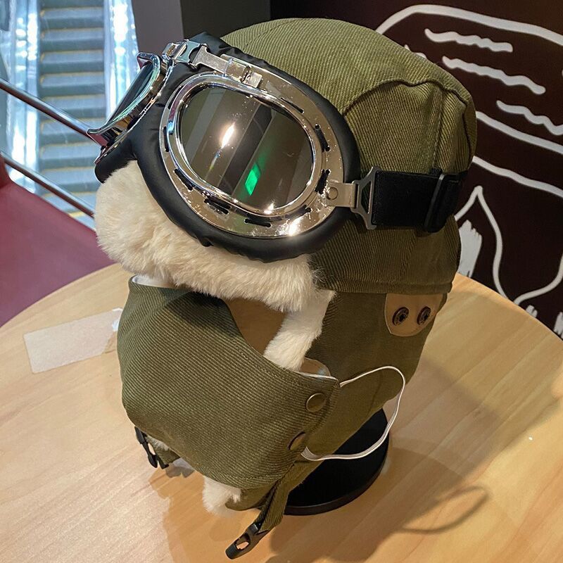 Fábrica en stock para hombres y mujeres Otoño e Invierno motocicleta forrada de lana Lei Feng sombrero cálido sombrero forrado de lana protección para los oídos sombrero de motocicleta