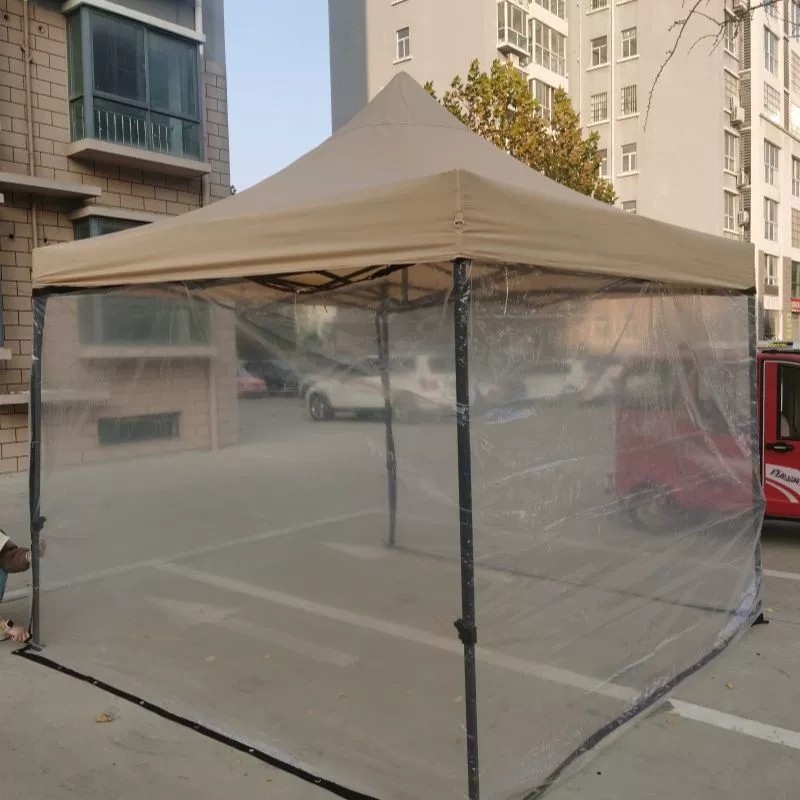 Полностью прозрачная ткань для палатки, утолщенный навес, четырехсторонний корпус, четырехугольная веранда на открытом воздухе, четырехногий зонт, непромокаемая и ветрозащитная ткань.