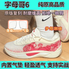 Pure Original Antetokounmpo 6 Pure Original 耐摩耗性と通気性のあるローズグリーン実用的な通気性と耐摩耗性衝撃吸収エアクッションメンズスポーツシューズ