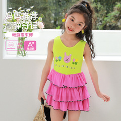 【Children's swimsuit for girls, one-piece swimsuit for little girls, fashion swimsuit in the style of a small princess dress