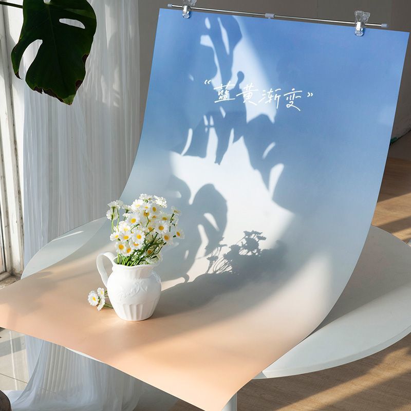 Double-Sided Gradient Background Paper Still Life Product Photography Props Commercial Food Jewelry Posing Photography Background Cloth Ins