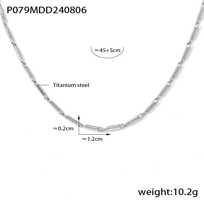 Conjunto de joias com colar e pulseira de elos em losango_voghion.com