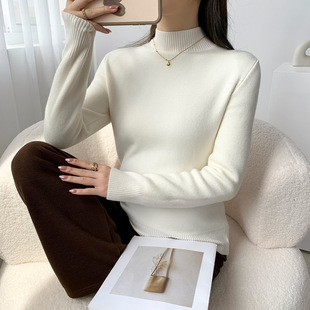 Maternity Winter fleece-lined Warm Long Sleeve Knitwear Winter Pregnancy Top Fashion Pullover Sweater Base Shirt Winter