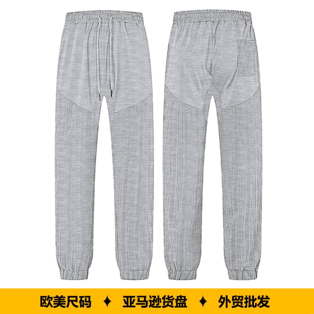 New Cross-Border Amazon Men's Pants European Size Casual Pants American Style Sports Pants Straight Loose Jogger Pants Men's Style