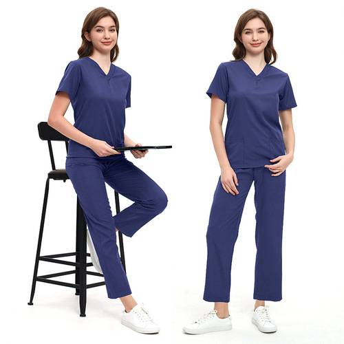 Surgical clothes, short-sleeved hand clothes, women's suit, nurse clothes, operating room work uniforms, isolation clothes