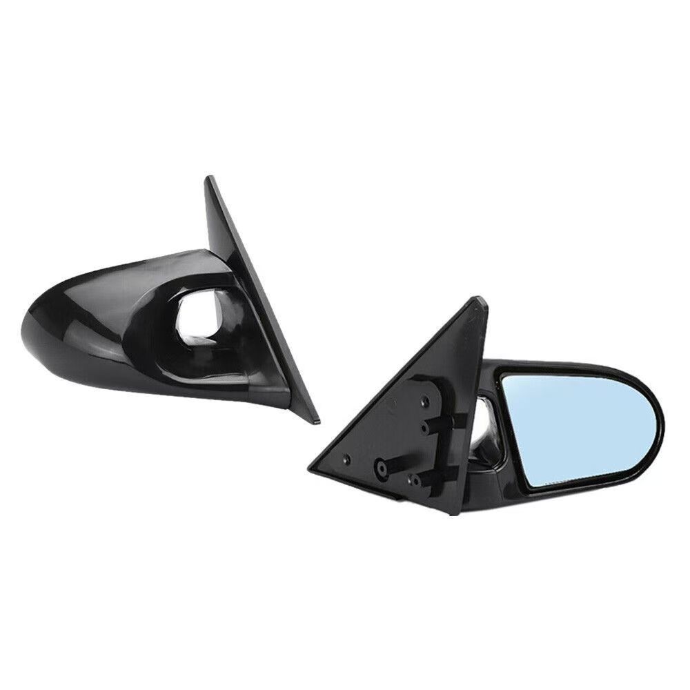 Cross-Border Suitable for 1992-1995 Honda Civic Eg Rearview Mirror 2-Door Decorative Modification Parts Bright Black Reversing Mirror