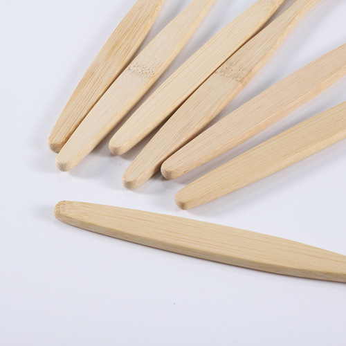 Cross-border bamboo toothbrush DuPont bristle toothbrush set Adult nylon 10 colors bamboo brush direct factory sale