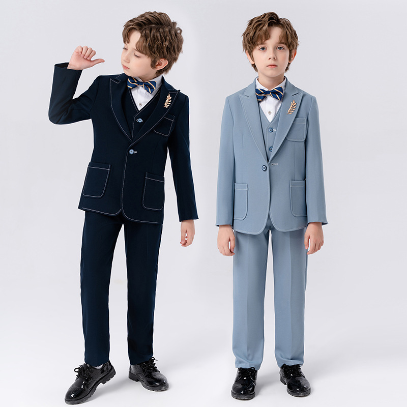 Children's suit boys' gentleman small suit vest suit children's photography piano host banquet performance dress