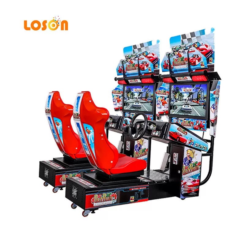 厂家新款32寸高清视频模拟赛车游戏机商用竞赛街机娱乐设备批发