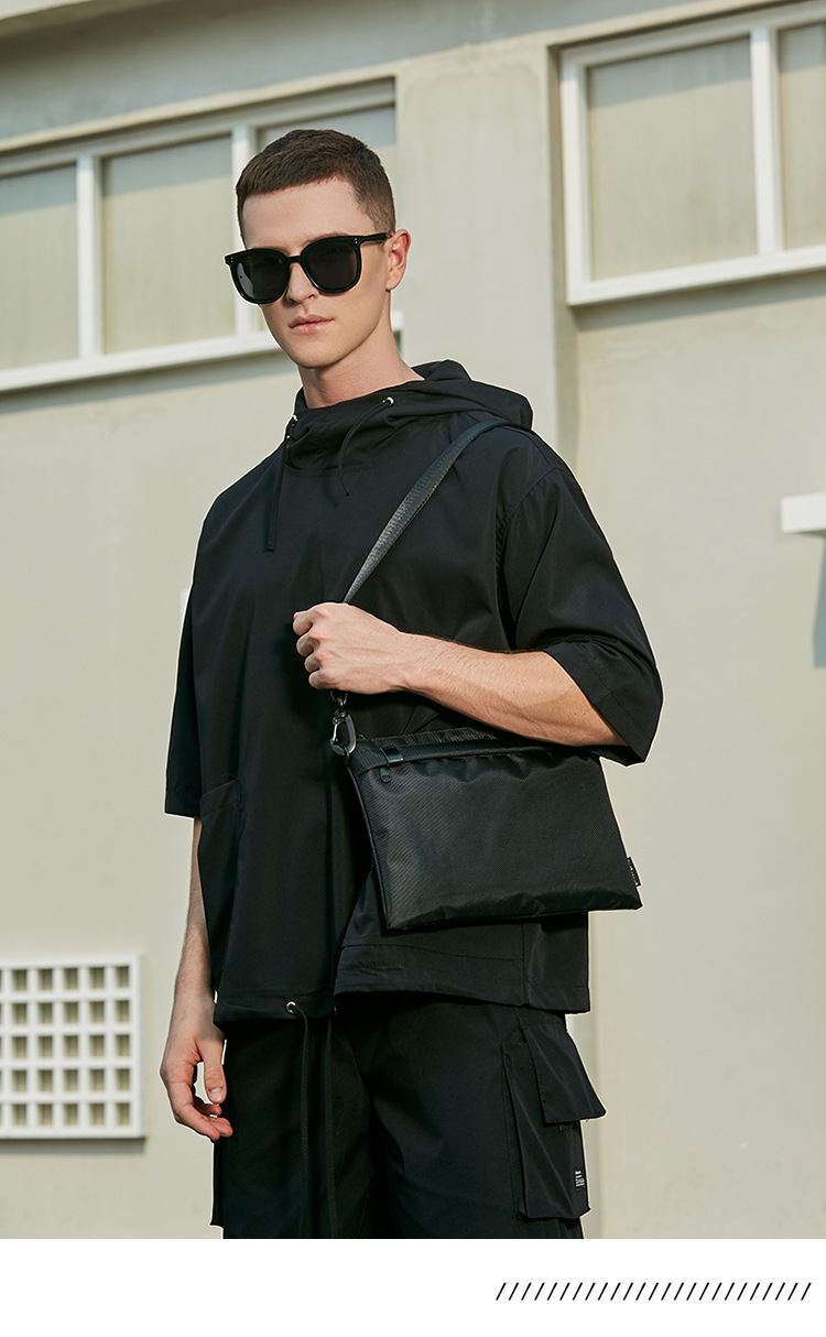 Schoudertas voor dames en heren kleine canvas messenger bag_voghion.com