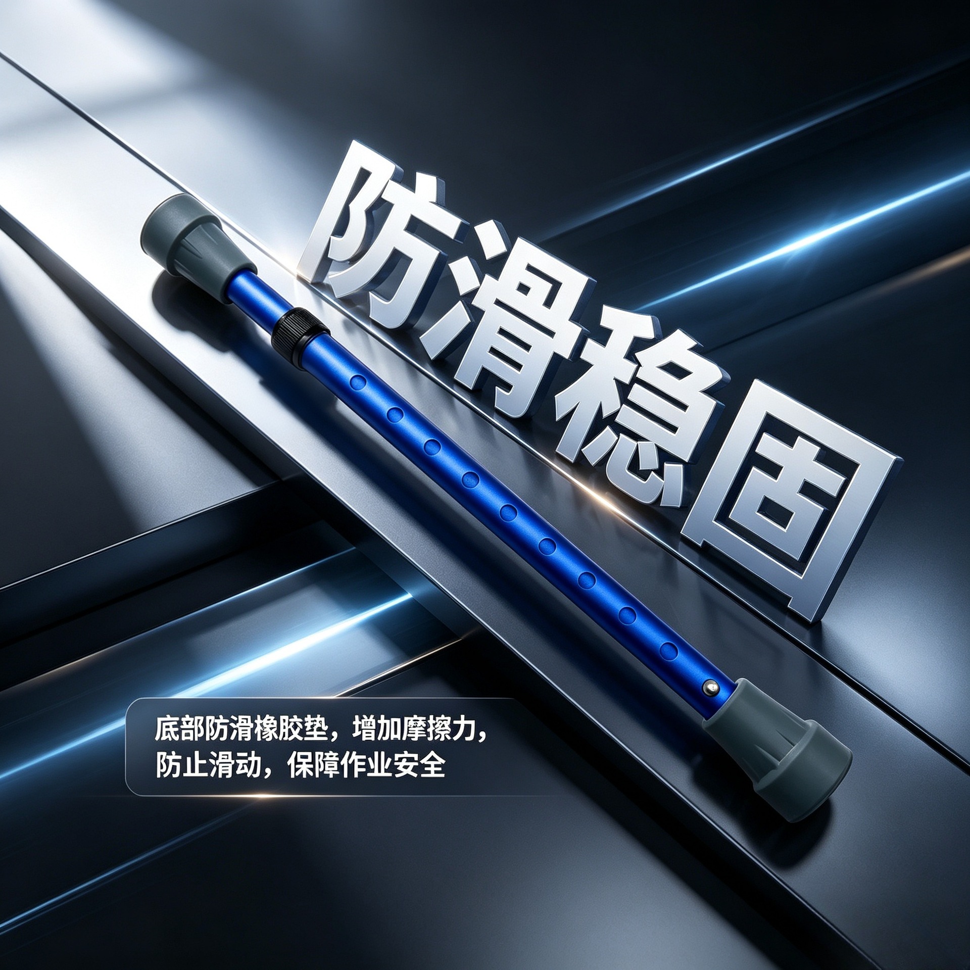 Car dent repair tool accessories, short support stand, hood and door dent repair support rod with retractable rope