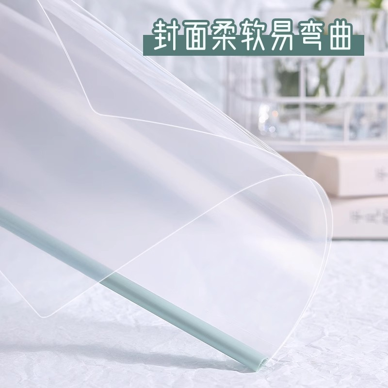 Clip de varilla de extracción de color real gradiente transparente Clip de papel de prueba de extracción a4 Carpeta de gota de agua Clip de varilla de tracción especial para estudiantes de primaria