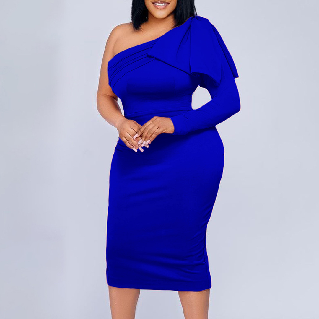 Women's Solid Color Bodycon Dress