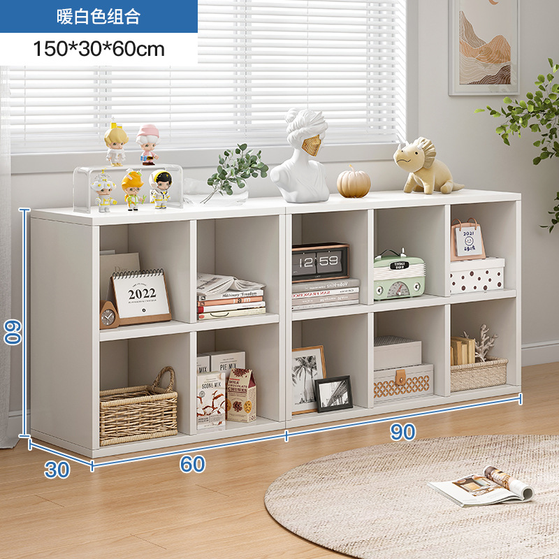 Estantes de cosméticos de viento de crema tabla lateral de piso integrado gabinete de celosía gabinete de ocho celosías gabinete de almacenamiento de perfumes para productos de cuidado de la piel