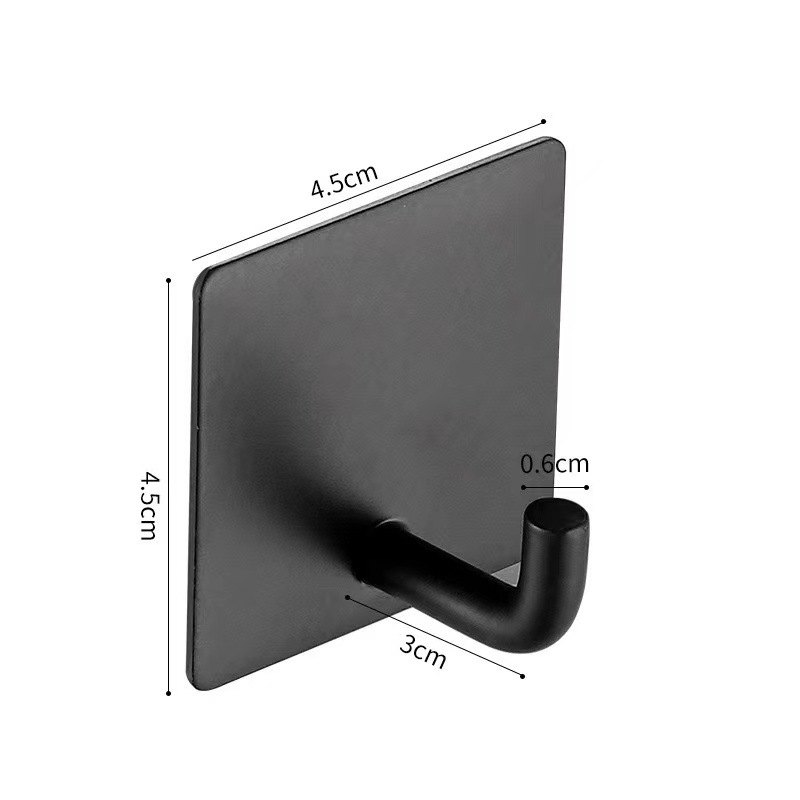 Gancho de baño de acero inoxidable 304 sin perforar transfronterizo fuerte adhesivo colgante de pared gancho de ropa de metal gancho de abrigo