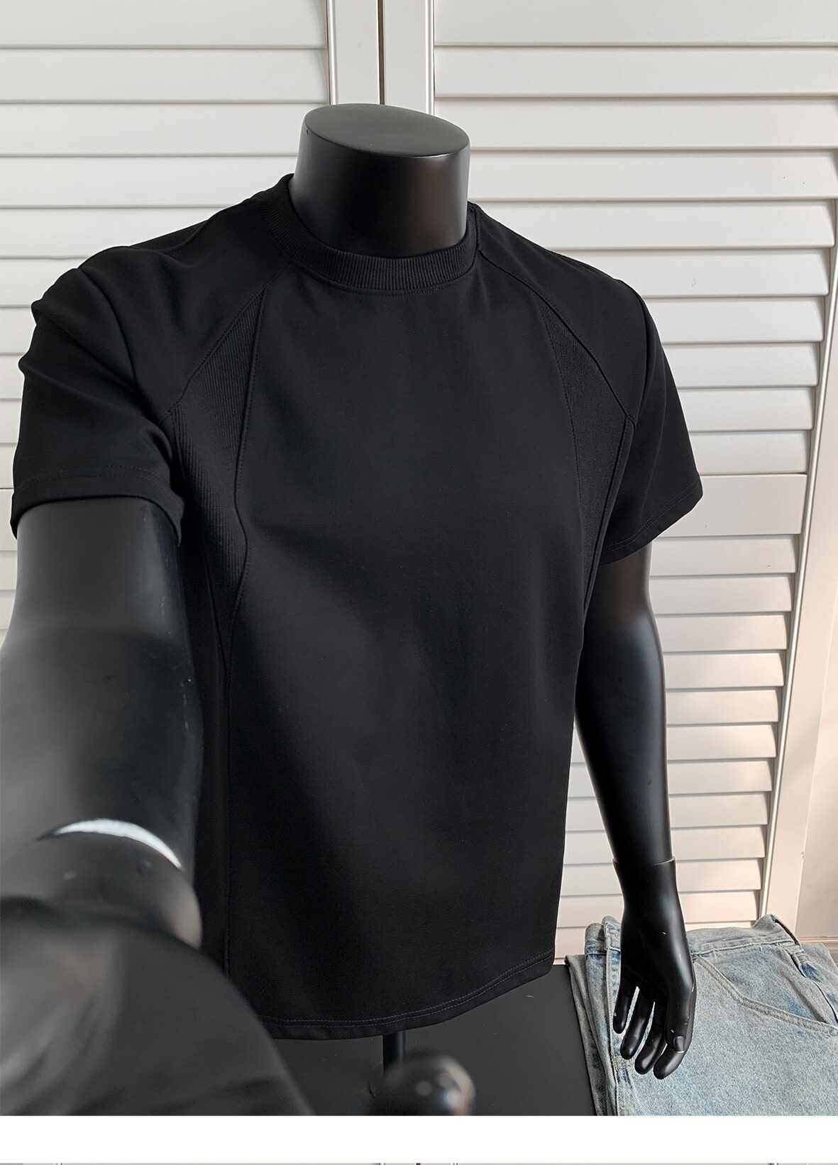 Herren-T-Shirt mit kurzen Ärmeln, schwerer Rundhalsausschnitt, entspannte Passform, atmungsaktive Polyester-Baumwollmischung, lässiges Sommer-T-Shirt für den Alltag (Grau/)_voghion.com