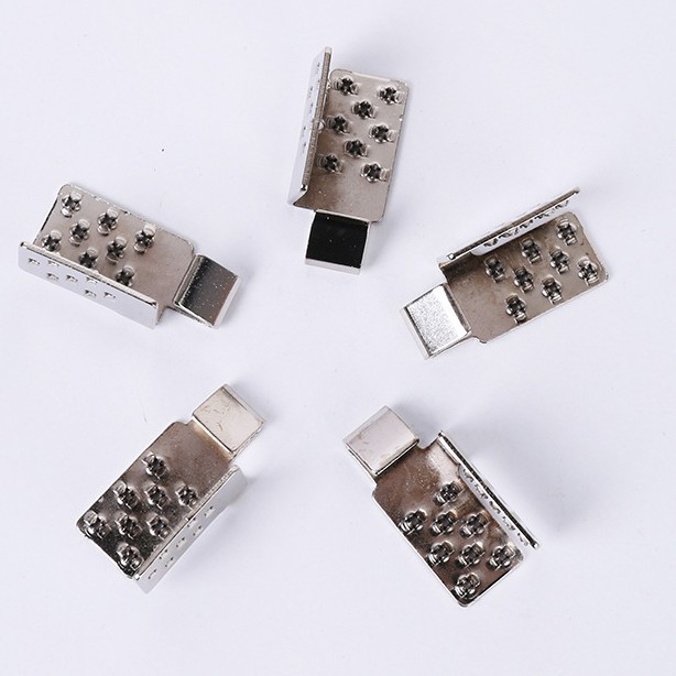 Electric Heating Film Connectors, Pure Copper Silver-Plated Horizontal and Vertical Terminals for Fixing Heating Elements, Floor Heating Electric Heating Film Connectors