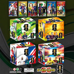 新しいヨーロッパカップのサッカースターのカードのワールドカップCロネマルメッシのサッカースターのフラッシュカードはテーブルゲームのカードを収集します。