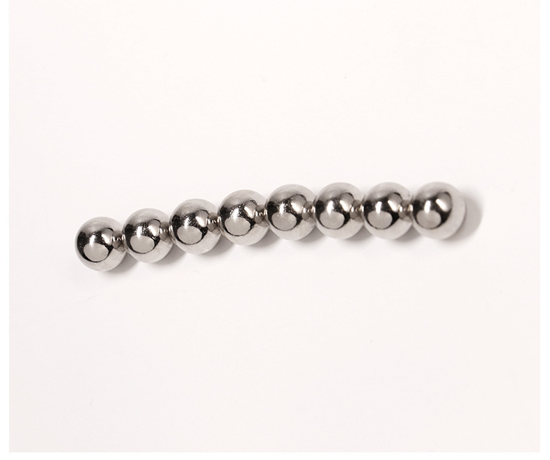 Magnetic Steel Ball Nipple Clamps, Silver Metal, No-Piercing Design, Set of 2 — detail image 10