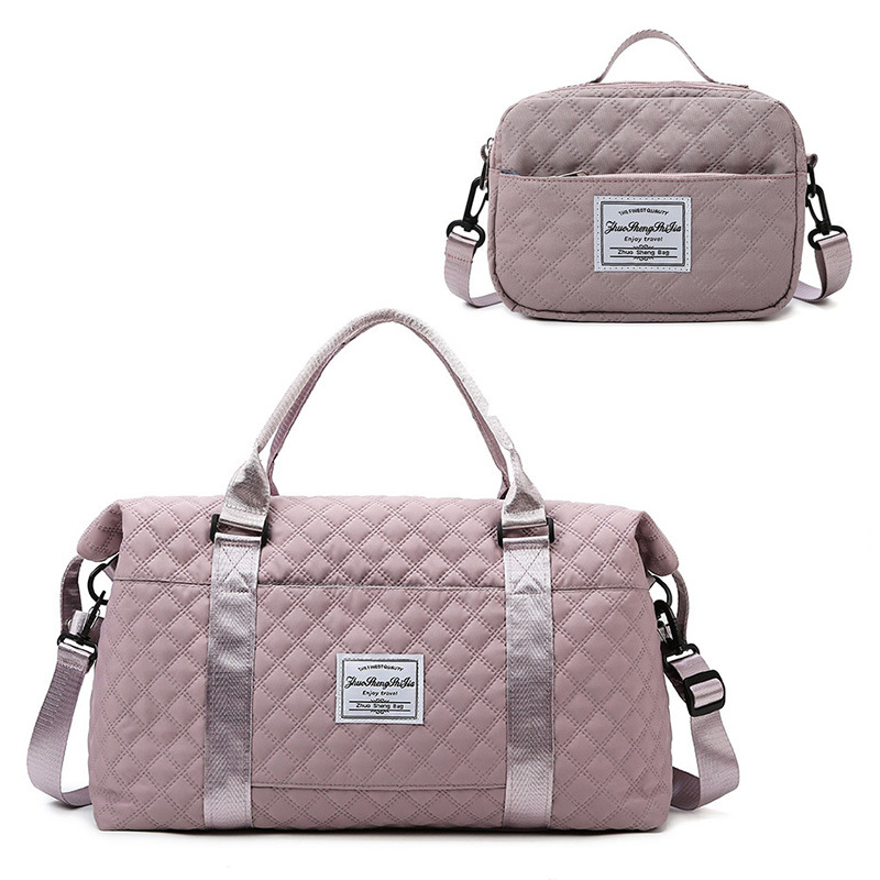 Bolsa de viaje acolchada informal al por mayor, bolsa deportiva y de fitness de gran capacidad, repelente al agua para viajes cortos, bolsa de almacenamiento para maternidad