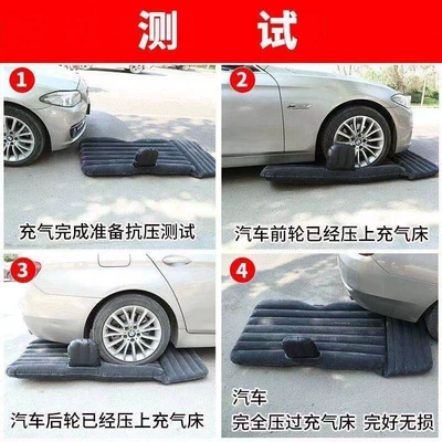 Vehicle-mounted inflatable bed bed car