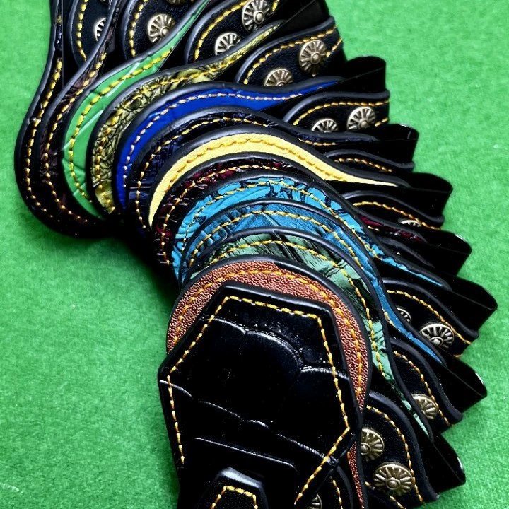 Кожаный зажим Chok Бильярд Шоколадный порошок Металлический магнитный всасывающий бильярд