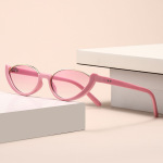 GLAZZY欧美新款半框猫眼太阳镜 小框素颜街拍网红同款墨镜跨境