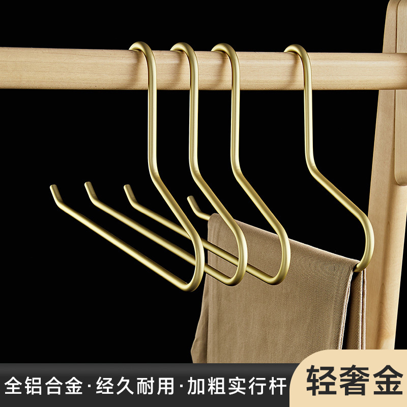 El armario de la percha de pantalones en forma de ganso contiene la percha de pantalones de aleación de aluminio.