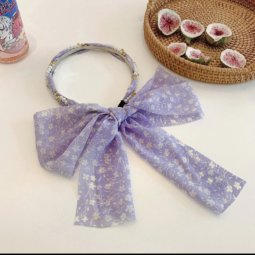 Xiangfei amantes de la tela accesorios para el cabello de alta apariencia de una sola pieza cinta de la diadema de perlas de Corea banda de pelo horquilla de hadas