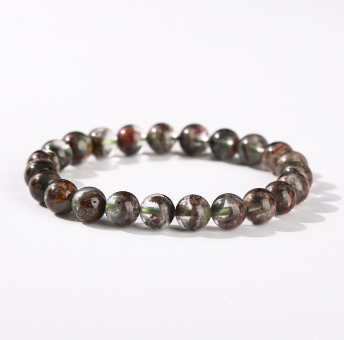 3a natural green ghost bracelet / 7-8mm