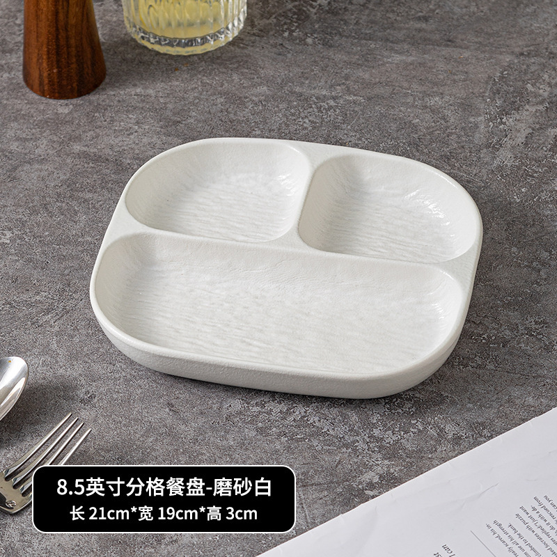 和風白黒高級感クリエイティブ食器セット 陶器ボウル 洋食皿 ステーキ皿 陶器食器|undefined