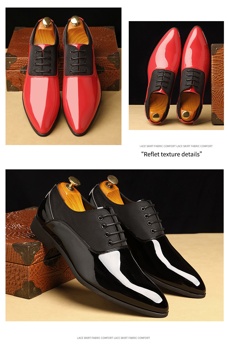 Business dress pointed shoes Casual shoes for men_vogvips.com