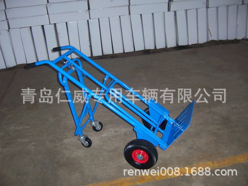 蓝色多功能货仓车，韩国仓储车 手推车 工具车