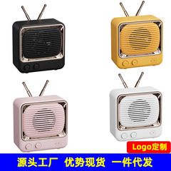 レトロテレビミニ Bluetooth スピーカーギフトカードサブウーファークリエイティブオーディオプリントロゴイベントギフト